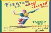 PROGRAMA SAN JUAN TUDELA 2014 - Ayuntamiento de Tudela · SALUDO DE ARCOSen la plaza de la parroquia de San Juan. 21,15 h. ENCIERRO INFANTIL SIMULADO (Recorrido marcado en el cuadro