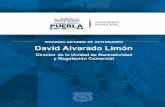 SEGUNDO INFORME DE ACTIVIDADES David Alvarado Limón · Programa de Estímulos Fiscales en beneficio de los 5,525 locatarios que laboran en los mercados municipales, obteniendo la