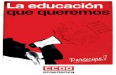 Federación de Enseñanza de CCOO noviembre de 2018 · elimine cualquier forma de adoctrinamiento del currículo escolar. 5. El derecho a la educación engloba la educación para