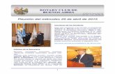 ROTARY CLUB DEROTARY CLUB DE BUENOS AIRESBUENOS AIRESrotaryba.com.ar/29042015.pdf · Para dar comienzo a la reunión el presidente Alberto E. Bieule invitó a izar la bandera ar-gentina,