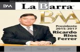 REVISTA DE LA BARRA MEXICANA, COLEGIO DE ...Editorial N os complace presentar en nuestra portada al Lic. Ricardo Ríos Ferrer, quien tomó posesión el 26 de febrero como nuevo Presidente