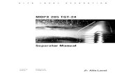 MOPX 205 TGT-24 - maytau.ut.edu.vnmaytau.ut.edu.vn/userfiles/files/MOPX-205TGT-24.pdf · ALFA LAVAL SEPAR ATIO N MOPX 205 TGT-24 Separator Manual P r oduct No. 8 81034 - 01-08 Book