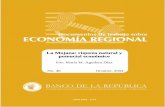 La Mojana: riqueza natural y potencial económico · La serie de Documentos de Trabajo sobre Economía Regional es una publicación del Banco de la República – Sucursal Cartagena.