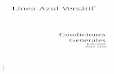 Condiciones Generales - aseguratemexico · Condiciones Generales Línea Azul Versátil Definiciones 2 I. Definiciones Para efectos de este Contrato se entenderá: Accidente Un acontecimiento
