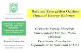Balance Energético Óptimo Optimal Energy Balance · evitando la pérdida de información derivada del recuerdo ... Salsas y condimentos 1,3 % Aperitivos 0,7 % Supl. y sust. de comidas