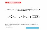 Guía de seguridad y garantía · Bienvenido . Gracias por elegir un sistema Lenovo ®. Esta guía proporciona información de seguridad y de regulación importante para sistemas