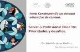 Servicio Profesional Docente: Prioridades y desafíos.uee.uabc.mx/docs/presentaciones/foro2015/04.pdf · Coordinación Nacional del Servicio Profesional Docente 19. 20 programas académicos