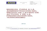 MANUAL PARA A LA ADMINISTRACIÓN DEL RIESGO DE LAVADO …eselosandes.com.co/data/documents/Manual-SARLAFT... · El lavado de activos y la financiación del terrorismo representan