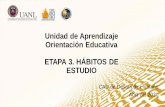 Unidad de Aprendizaje Orientación Educativa ETAPA 3 ...... · Unidad de Aprendizaje Orientación Educativa ETAPA 3. HÁBITOS DE ESTUDIO CAD de Desarrollo Humano Abril del 2020