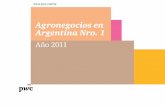 Agronegocios en Argentina Nro. 1 · Leche fluida 10.350 2% 6 22 5% 5 Fuente: USDA, adaptado por PwC Argentina Research & Knowledge Center. 12 13 Granos: Producción y área sembrada