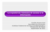 La experiencia mexicana de acceso a la informaciónnsarchive.gwu.edu/evidence/Cecilia_Azuara_Arai_MEXICO.pdf · Antecedentes I. Primeros alcances 9En 1977 se modifica el artículo