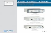CS200 - CS200LC - CS900LC CS - EVACUADORES DE HUMO · procesador de doble control (eficacia del filtro y tiempo límite de 50 horas), señal luminosa de alarma, y bloqueo del funcio-namiento