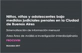 Niños, niñas y adolescentes bajo medidas judiciales ...€¦ · Juvenil del Consejo de Derechos de Niños, Niñas y Adolescentes (CDNNyA) de la Ciudad de Buenos Aires. • Dicha