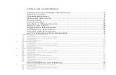 TABLA DE CONTENIDO ESPECIFICACIONES TECNICAS 7 ......título de "Especificaciones de la Mano de Obra, Materiales, Equipo y Métodos de Construcción", que resulten aplicables en forma