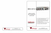 MEZCLADOR DE 4 CANALES CON USB - Trialcomtrialcom.com.ar/descargast/MIX-401/manual-MIX-401.pdf · PAG. 1PAG. 1. Información General Mezclador de 4 Canales MIX-401U 1.1 Puesta en