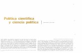 Política científica ciencia políticarevistas.bancomext.gob.mx/rce/magazines/442/6/RCE9.pdf · greso de la ciencia no es mera repetición y ecumulación por variaciones. Se pierde