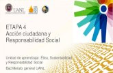 ETAPA 4 Acción ciudadana y Responsabilidad Social...incorporen las consideraciones sobre desarrollo sustentable. D) Desarrollar asociaciones de colaboración y programas basados en