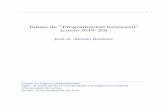 Temas de “Programación funcional” (curso 2019–20)jalonso/cursos/i1m/temas/2019-20-I...1 Temas de “Programación funcional” (curso 2019–20) José A. Alonso Jiménez Grupo