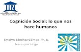 Cognición Social: lo que nos hace humanosfundacionsoycapaz.org.pa/images/blogs/20161027154944.pdf · 2016-10-27 · Cognición Social: lo que nos hace humanos Emelyn Sánchez Gómez