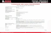 A TNA CLAVE 001 TANQUE DE GAS PROPANO - DOGOTULS · Código de producto Número HDS (Hojas de Datos de Seguridad de Materiales) uso del producto Importador Número de teléfono: Teléfono
