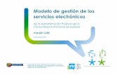 1 Modelo de Gestión de los Servicios Electrónicos MGSE V003 · Glosario Modelo de gestión de los servicios electrónicos de la Administración Pública de la Comunidad Autónoma