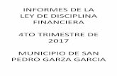 INFORMES DE LA LEY DE DISCIPLINA FINANCIERA 4TO … · MUNICIPIO DE SAN PEDRO GARZA GARCIA Estado de Situación Financiera Detallado - LDF Al 31 de Diciembre de 2017 y al 31 de diciembre