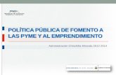 POLÍTICA PÚBLICA DE FOMENTO A LAS PYME Y AL ...costarica.redegarantias.com/documentos/presentaciones/...programas estatales o de instituciones públicas de apoyo a las pymes, se