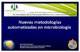 Nuevas metodologías automatizadas en microbiologíaPrevi-Isola versus siembra manual . Comparación de 4 inoculadores de 3ª generación . ... • Interface usuario – Myla monitorea