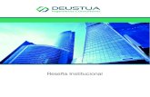 Reseña Institucionaldeustuaingenieros.com.pe/pdf/Deustua Ingenieros Consultores - Brochure... · ĥ Análisis de Tarifas Eléctricas. ĥ Desarrollo de Plan Maestro de Inversión.