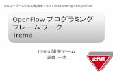 OpenFlow プログラミング フレームワーク Trema - SCSK · 2014-12-11 · Tremaの予定 OSSユーザーのための勉強会 #3 OpenFlow 28 Trema 現行版 (OpenFlow v1.0対応版)