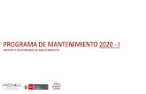 PROGRAMA DE MANTENIMIENTO 2020 - I...norma especifica rm 014-2020 listado rde 019-2020 instructivo rde 038-2019 programa de mantenimiento 2020-1 programa de acondicionamiento de inclusivos