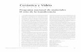 Cerámica y Vidrio - SECVboletines.secv.es/upload/2012050792433.z19953404.pdf · Se remodelan los programas en el campo de la Salud y Agricultura, mediante la incor poración de los
