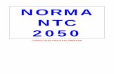NORMA NTC 2050 - La Gran Colombia University · C. Cálculos opcionales para las cargas del alimentador y de la acometida.....102 220-30. Cálculos opcionales: unidades de vivienda.....102