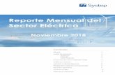 Reporte Mensual del Sector Eléctricosystep.cl/.../112018_Systep_Reporte_Sector_Electrico.pdf · 2018-11-21 · Reporte Mensual del Sector Eléctrico Noviembre 2018 Contenido ...