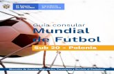 Guía consular Mundial de Futbolvarsovia.consulado.gov.co/sites/default/files/news/... · Mundial de Fútbol Sub 20-2019, la Dirección de Asuntos Migratorios, ... • Llevar los