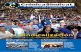 crosind noviembre 08 - Cronica Sindical · 2017-07-19 · la UOCRA y secretario de Relaciones Internacionales de la CGTRA; y Neusa Barbosa de Lima, miembro del Comité ... ponían