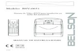 Modelo: BSV-0651€¦ · 1. Determine la posición de montaje en el techo del vehículo. (No perfore la carrocería). 2. Practique cuatro taladros sobre la superficie de montaje colocando