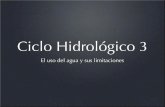 Ciclo Hidrológico 3 - Technical University of Valenciapersonales.upv.es/psoriano/pdf/hidro/H03_CicloHidrologico3.pdf · Usos agrícolas y ciclo hidrológico Del agua que se destina