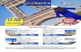 asviajes.com.mxasviajes.com.mx/files/Europa-Outlet.pdf · LLEGADAS: 2017 a mar 2018) CATEGORíA: Turista INCLUYE: París, Bruselas, Ámsterdam, Frankfurt ... Precios sujetos a disponibilidad
