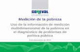 Uso de la información de medición multidimensional de la ...€¦ · • Inclusión de alimentos a partir de la Norma Oficial Mexicana NOM-043-SSA2-2005, Servicios básicos de salud.
