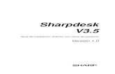 Sharpdesk V3.5 Guía de instalación:Edición con clave de ......Si instala Sharpdesk en más de un PC a la misma vez, ... 3 Haga doble clic en el ícono del instalador de Sharpdesk