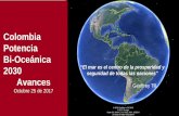 Colombia Potencia Bi-Oceánicacpps.dyndns.info/cpps-docs-web/secgen/2017/taller...los océanos CONPES: Colombia Potencia Bi-oceánica 2030 •70% de la superficie del planeta es agua.
