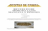 REVUELTO DE MORCILLA CON MANZANA Y PIÑONES · 2018-01-17 · - 2 dientes de ajo - 2 cucharaditas de vinagre de manzana(u otro) - 2 cucharadas de aceite de oliva - 50 grs de almendras