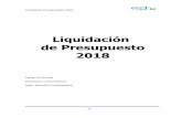 Liquidación de Presupuesto 2018 - ESPH 2018 final.pdf · El resultado de la liquidación del presupuesto del 2018 reflejó un superávit Total de ¢ 6.172.045,0 miles, de los cuales