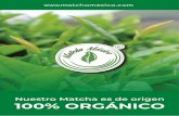 Nuestro Matcha es de origen 100% ORGÁNICO...más saludable o por sus grandes bene˜cios. Ahí decidimos formar Matcha México. Ofrecemos tés y productos a base de té garantizados