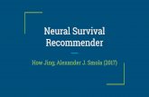 Neural Survival Recommenderdparra.sitios.ing.uc.cl/classes/recsys-2018-2/... · Servicios como Netflix, Spotify, etc. Usuario de servicio se conecta en diversos momentos del tiempo