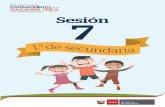 Sesión 7 - MINEDU · 10 Unidad 1 - Educación ˜sica Sesión 1.° de secundaria Es una actividad espontánea, placentera, libre y educativa que favorece las interacciones que se