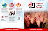 CCSI - Alliance Genetics Canada · •Supervivencia de los padres del lechón. Nuestro índice de la línea Sire incluye: •Tasa de conversión alimenticia •Área del ojo de lomo