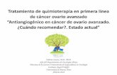 Tratamiento de quimioterapia en primera línea de cáncer ...aocc.org.ar/wp-content/uploads/2018/05/V_Caceres_QT_Ovario_1Linea.pdfUpper abdominal disease cephalad to the greater omentum