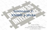 Seminario 2: KNIME y Weka · Seminario 2: KNIME y Weka Jorge Casillas Inteligencia de Negocio Grado en Ingeniería Informática Curso 2019-2020